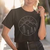 Adventure T-shirt Fun Camping Vacation Holiday Traveling Gift Mountain Hiker Tee